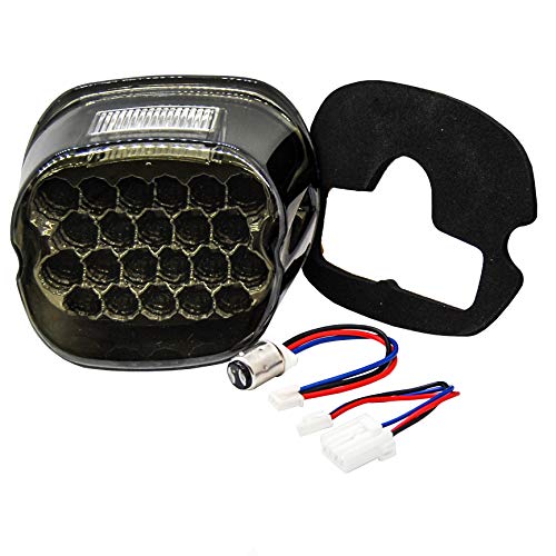 OZ-USA FL Smoke OZ-USA® LED Tail Brake Light Plug and Play for Harley Touring FLHT FX XL Sportster 883 1200 FLTRI - Image 1