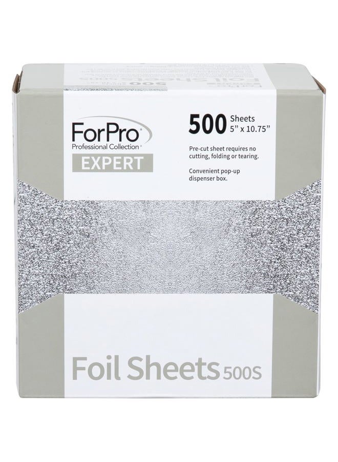 ForPro Professional Collection أوراق فويل مطبوعة بخبرة 500S، فويل ألمنيوم، موزع فويل منبثق، فويلات شعر لتطبيق اللون وخدمات التمييز، آمنة للطعام، 5" عرض × 10.75" طول، 500 قطعة - Image 4