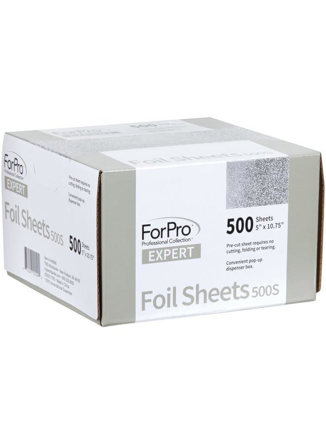 ForPro Professional Collection أوراق فويل مطبوعة بخبرة 500S، فويل ألمنيوم، موزع فويل منبثق، فويلات شعر لتطبيق اللون وخدمات التمييز، آمنة للطعام، 5" عرض × 10.75" طول، 500 قطعة - Image 3