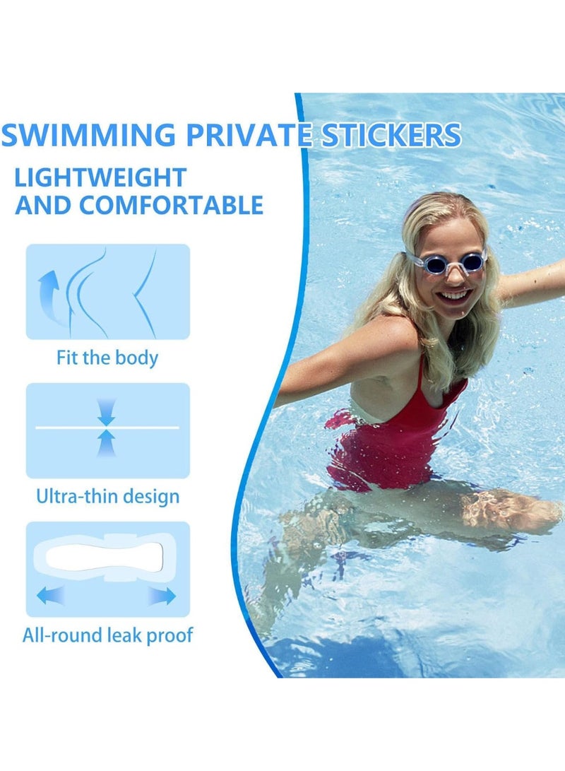 4 Pcs Swimming Private Waterproof Patch, Disposable Waterproof Pads For Women, Portable Hygienic Liners, Private Patches For Women, Girls, Ladies, Beach Must Have - Image 3