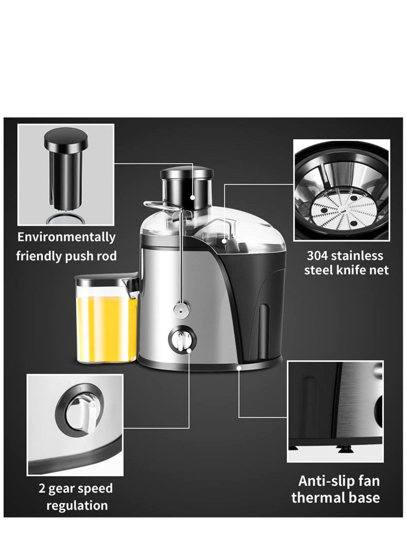 Generic - 21000 rpm Fresh Juicer Machines, 350ML Juicer Centrifugal Easy to Clean,800W High Power Juicer, Easy Clean, Stainless Steel Juicer, for Lemon Apple Grape Corn, Electric Juicer - Image 1