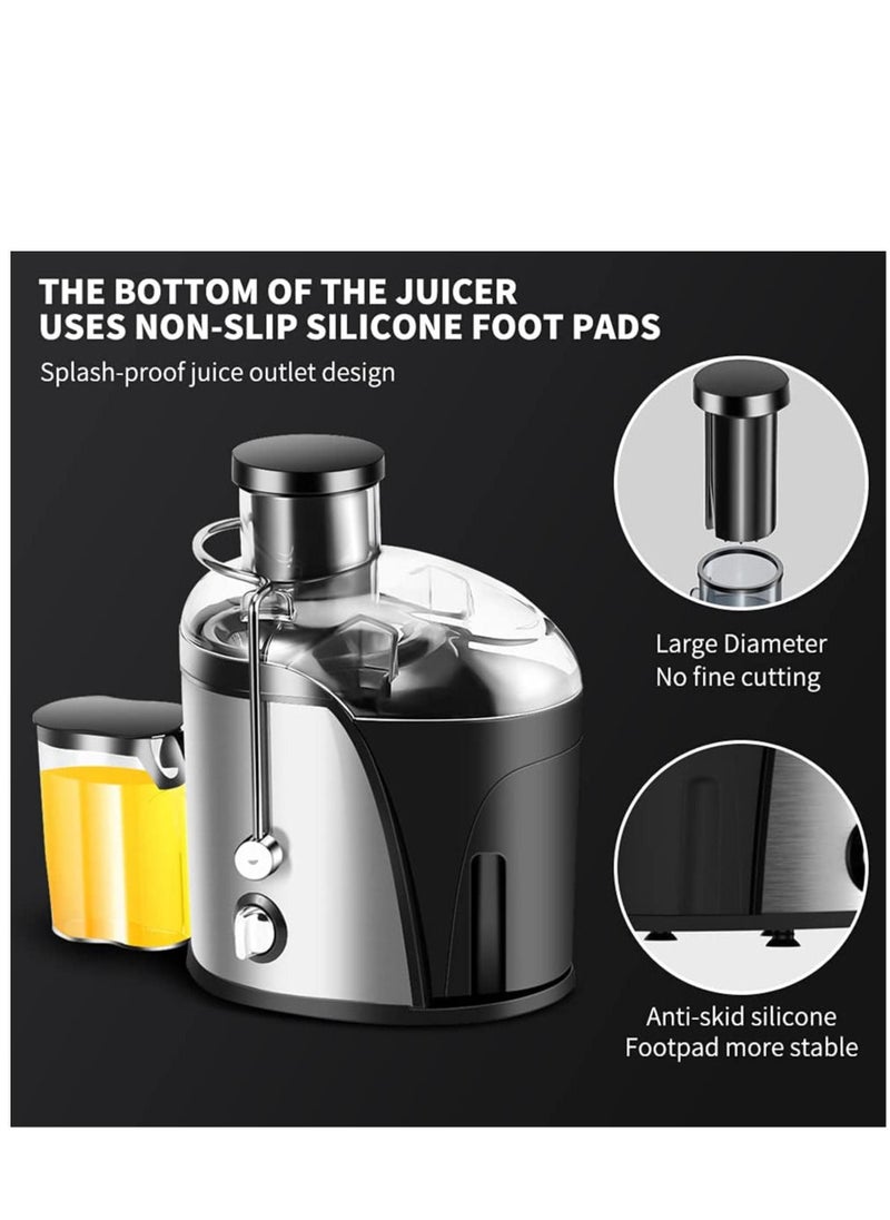Generic - 21000 rpm Fresh Juicer Machines, 350ML Juicer Centrifugal Easy to Clean,800W High Power Juicer, Easy Clean, Stainless Steel Juicer, for Lemon Apple Grape Corn, Electric Juicer - Image 1