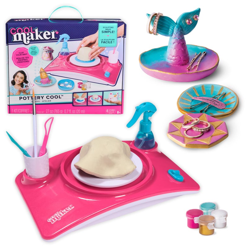 Cool Maker Pottery Studio AirDry Clay Pottery Wheel Sculpting  Craft Kit Arts and Crafts Kids Toys for Ages 8 and up Packaging May Vary - Image 2