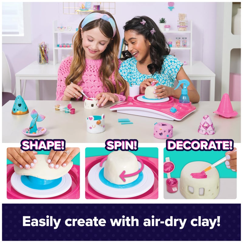 Cool Maker Pottery Studio AirDry Clay Pottery Wheel Sculpting  Craft Kit Arts and Crafts Kids Toys for Ages 8 and up Packaging May Vary - Image 3