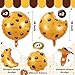 Halloscume 6 Pack Cookie Birthday Party Supplies 18 Inch Cookie Balloons with Transparent Fishing Line Foil Balloons for Birthday Baby Shower Party Decorations - Image 4