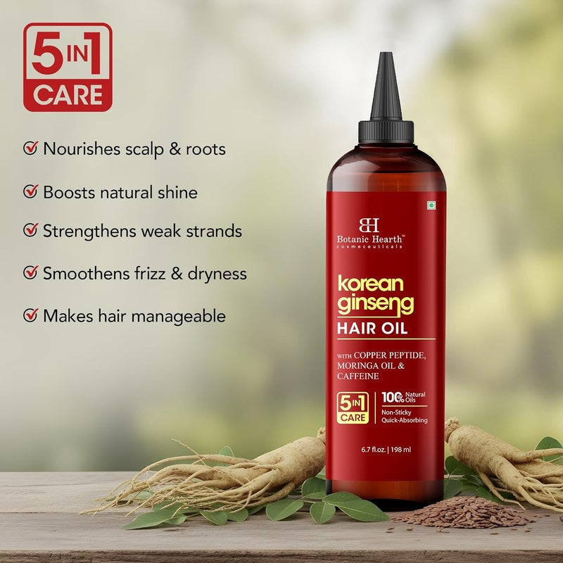 Botanic Hearth Korean Ginseng Hair Oil 6.7 fl oz - Image 4