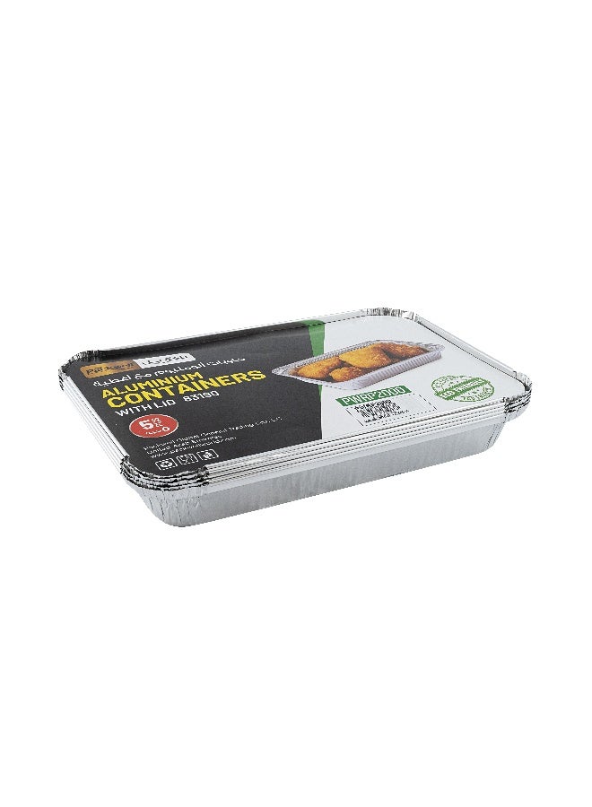 Packwell Aluminum Containers 5 pcs Combo - Image 4