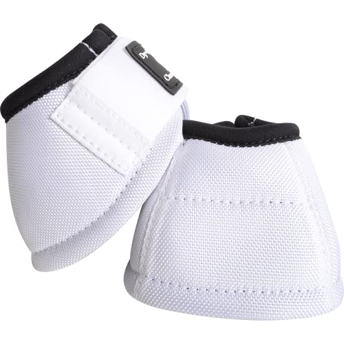 Classic Equine Dy-No Turn Bell Boots White - Image 1