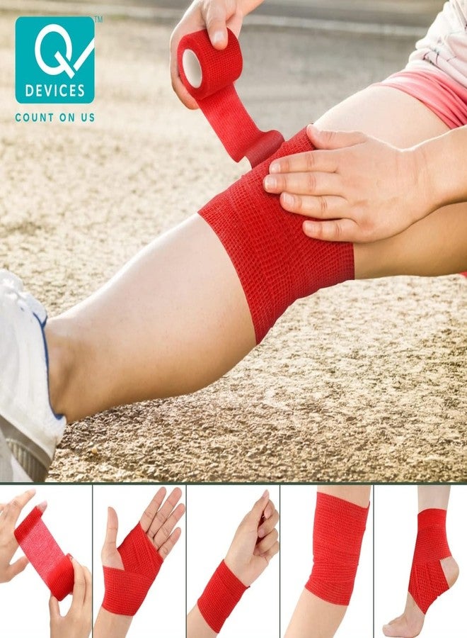 Q DEVICES Compression Bandage Wrap - Permanent Elastic Support for Bone Fractures, Sports Injuries & Swelling - Skin-Friendly Breathable Fabric - Versatile Fixation Dressing for Ankle, Wrist & Knee - Image 3