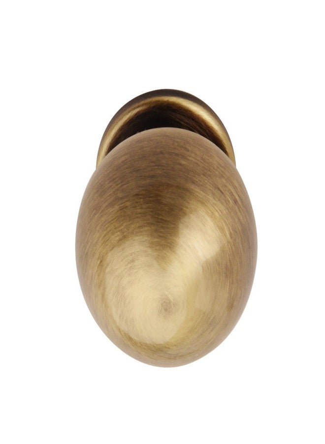 HOBKNOBS Antique Brass Ball Shaped (22 mm Dia) Cabinet Drawers/Wardrobe/Kitchen Door Pull Handle Knobs - Brownish Gold (Set of 2). - Image 2