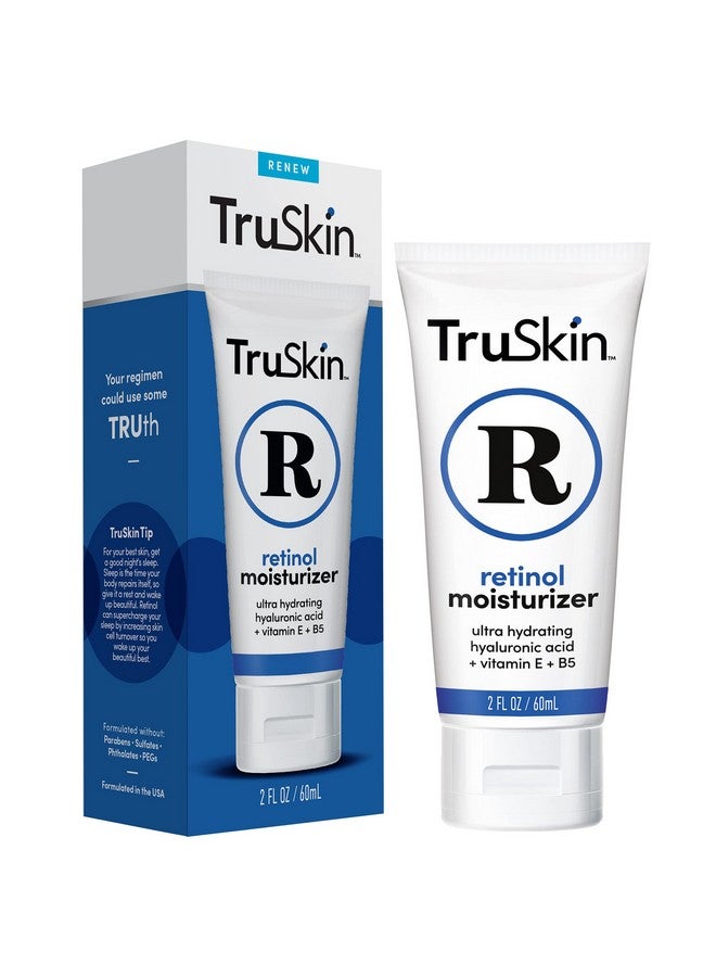 تروسكن مرطب الوجه بالريتينول من تروسكين - مرطب قوي مضاد للشيخوخة للوجه للنساء مع الريتينول وحمض الهيالورونيك وفيتامين هـ - كريم الريتينول للوجه يعزز مظهرًا أكثر شبابًا، 2 أونصة سائلة - Image 1