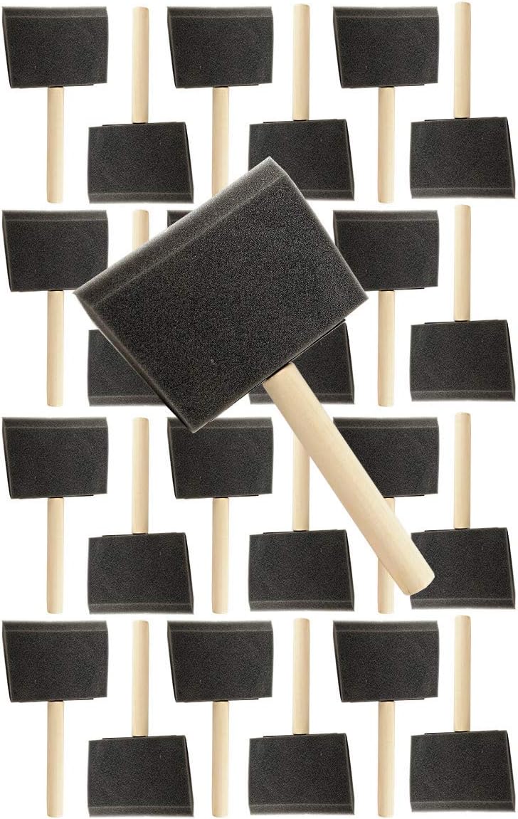Pro-Grade Pro Grade - Foam Brushes - 4 Inch - 24 Piece Poly Foam Brush Set - Image 1