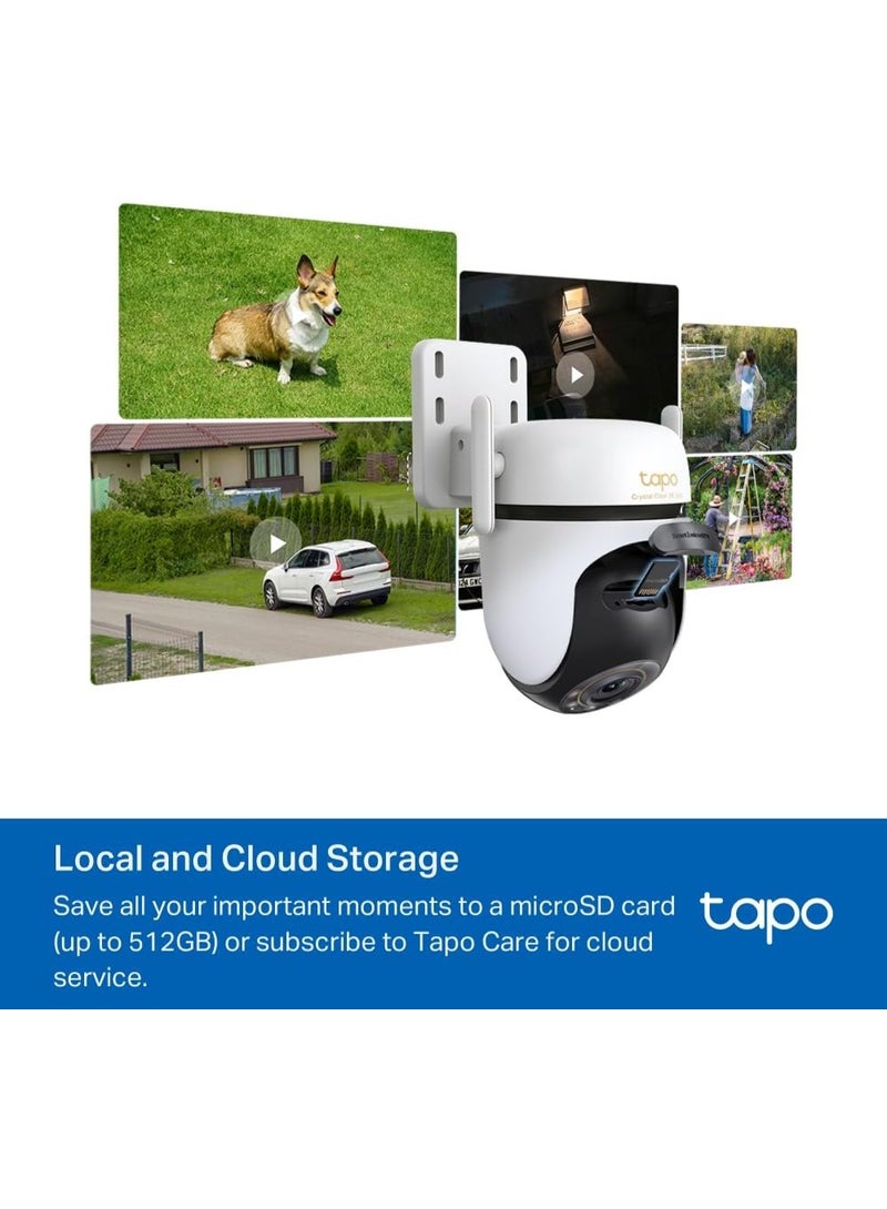 Tapo C530WS 3K 5MP Outdoor Pan/Tilt Security Wi-Fi Camera|360° Motion Tracking|Free AI Detection-Person, Pet & Vehicle|Starlight Color Night Vision|Sound and Light Alarm - Image 3