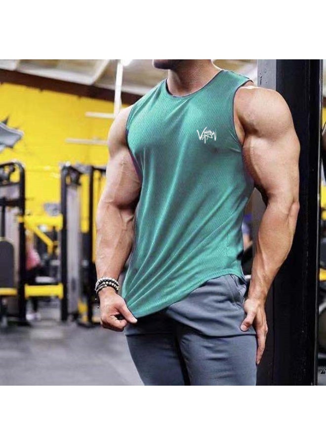 VNAKER Men's Athletic Workout Tank Top Running Gym Sleeveless Shirts Quick Dry Lightweight Training Sport Muscle Tank - Image 1