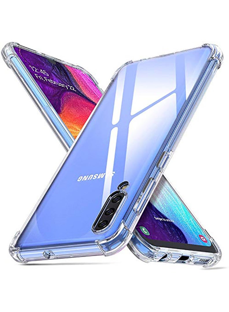 Theodor Samsung Galaxy A30s Clear Case, Shock-Absorption TPU Cell Phone Cover with Reinforced Corners, Soft Flexible & Crystal Clear Protective Bumper Case - Image 1