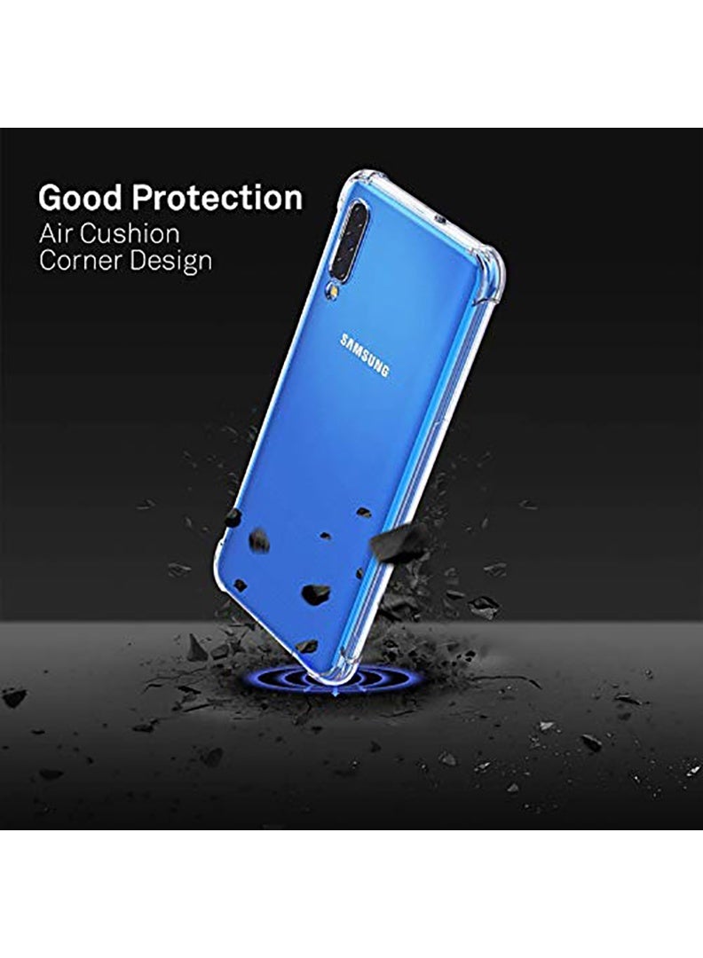 Theodor Samsung Galaxy A30s Clear Case, Shock-Absorption TPU Cell Phone Cover with Reinforced Corners, Soft Flexible & Crystal Clear Protective Bumper Case - Image 3