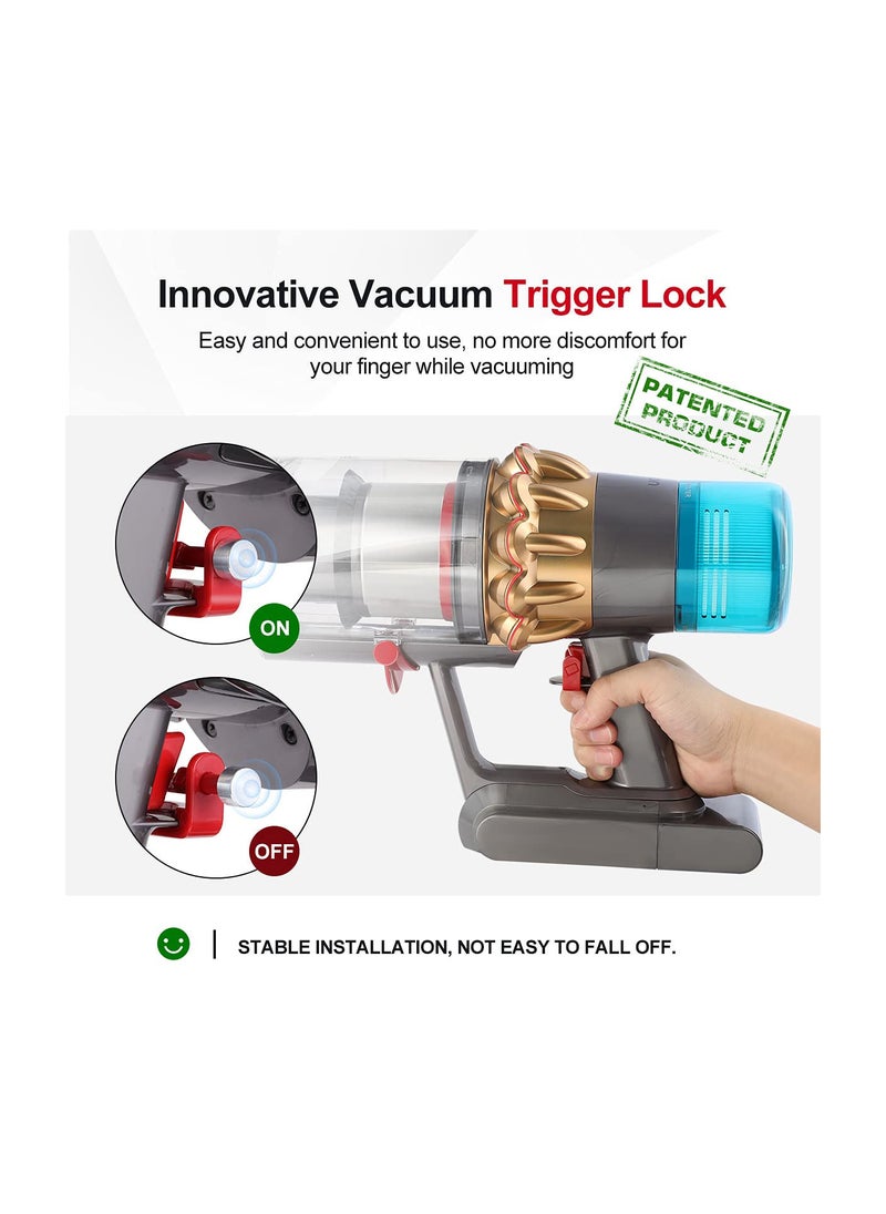 SYOSI - Trigger Lock, Fit for Dyson V6 V7 V8 V10 V11 V15 Detect Absolute Animal Motorhead Vacuum Cleaner, Power Button Attachments, Free Your Finger (Not for Outsize) - Image 1