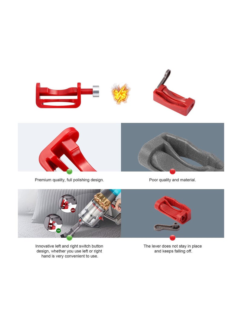 SYOSI - Trigger Lock, Fit for Dyson V6 V7 V8 V10 V11 V15 Detect Absolute Animal Motorhead Vacuum Cleaner, Power Button Attachments, Free Your Finger (Not for Outsize) - Image 1