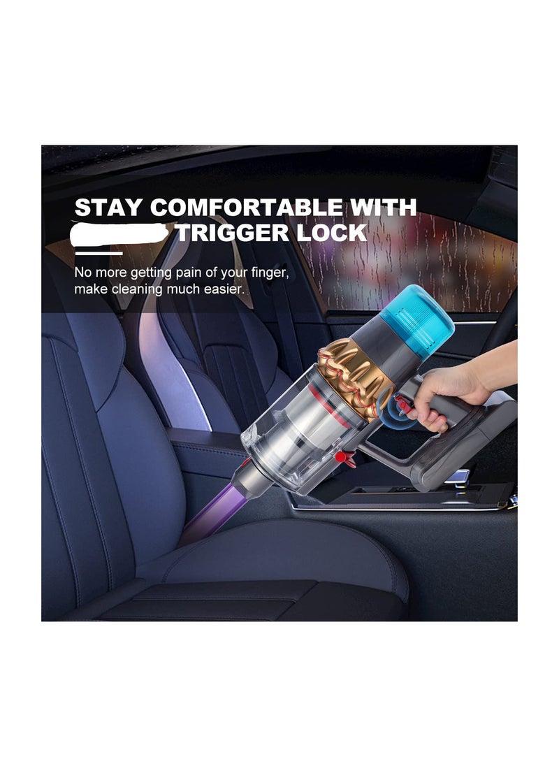 SYOSI - Trigger Lock, Fit for Dyson V6 V7 V8 V10 V11 V15 Detect Absolute Animal Motorhead Vacuum Cleaner, Power Button Attachments, Free Your Finger (Not for Outsize) - Image 1