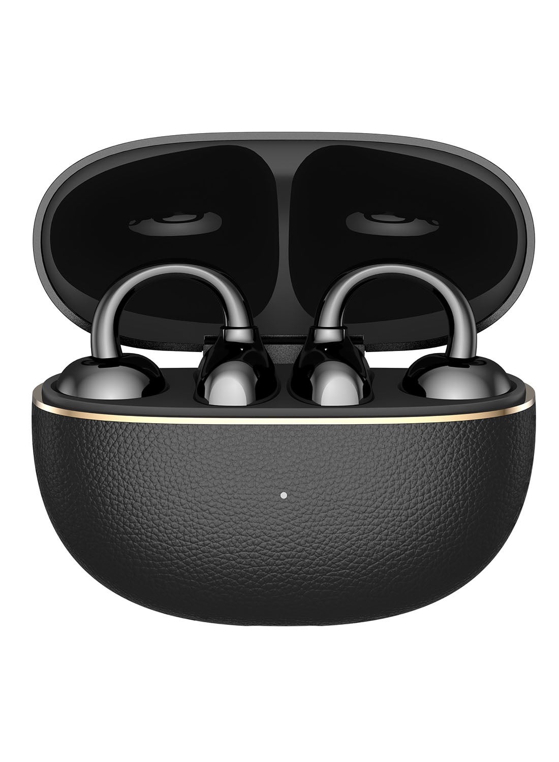 Honor Choice Earbuds Clip 2 Pro, Open-Ear Wireless Earphones with Titanium Arch Bridge 2.0, 44-Hour Battery Life, 12mm Dual-Magnetic Drivers, Wireless Charging Support, IP54 Water Resistant - Black