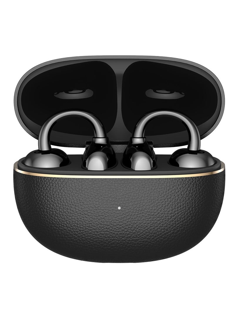 Honor Choice Earbuds Clip 2 Pro, Open-Ear Wireless Earphones with Titanium Arch Bridge 2.0, 44-Hour Battery Life, 12mm Dual-Magnetic Drivers, Wireless Charging Support, IP54 Water Resistant - Black - Image 1