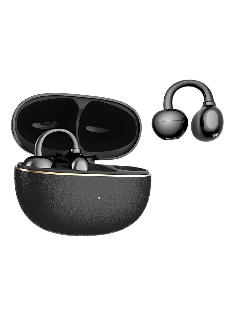 Honor Choice Earbuds Clip 2 Pro, Open-Ear Wireless Earphones with Titanium Arch Bridge 2.0, 44-Hour Battery Life, 12mm Dual-Magnetic Drivers, Wireless Charging Support, IP54 Water Resistant - Black - Image 3