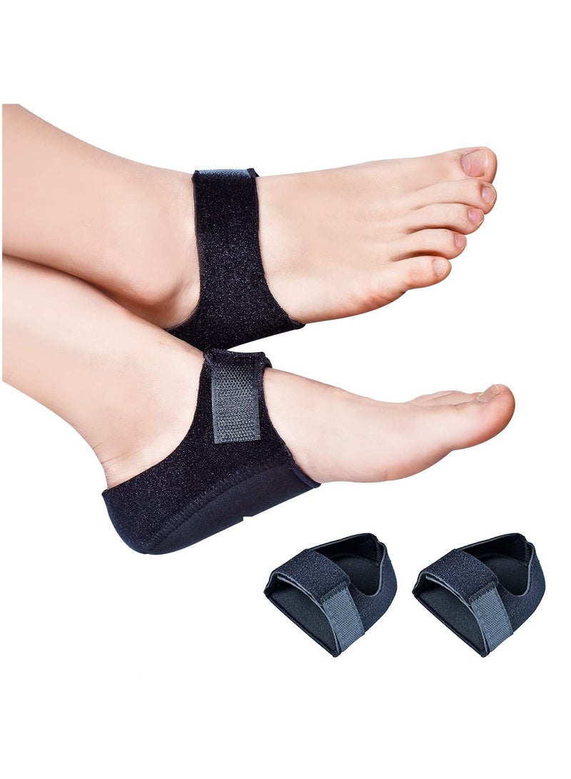 SYOSI Heel Protectors Gel Heel Cups Heel Cushion Support for Plantar Fasciitis Heel Pain Heel Pads Great for Aching Feet Tendinitis Bone spur Cracked Heel Repair For Men And Women - Image 1