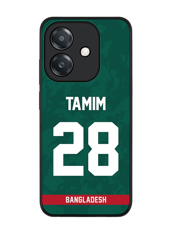 Stylizedd For Oppo A60 5G / A3 5G / A3x 5G Case,Slim fit Camera Protection, Shockproof Thin Phone cover - Bangladesh Tamim Iqbal, Jersey No 28 - Image 1