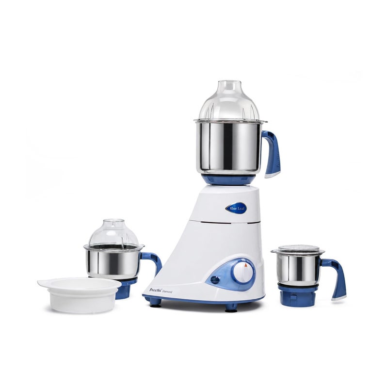 Preethi Mixer Grinder 750 Watt | 3 Jars | White Color | Juicer Mixer Grinder for Kitchen | Powerful Grinding & Blending | Perfect for Smoothies & More 1.5 L 750 W MG 214 white - Image 1