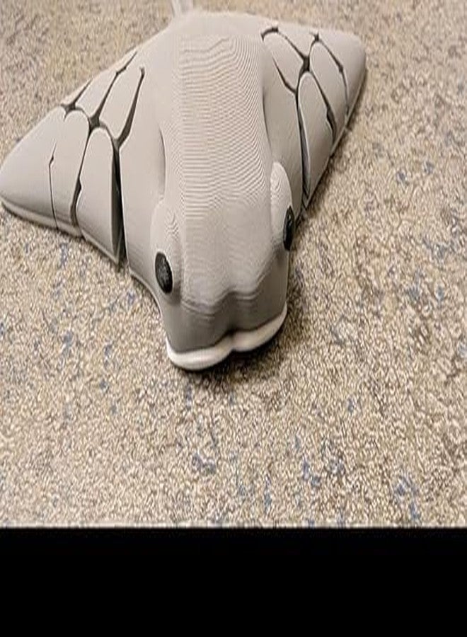 3D CRAFT Flexi Cownose Ray Toy – Articulated Ocean Creature Figure with Moving Segments – Flexible 3D Printed Sea Animal Toy, Sensory Fidget Marine Life Model, Toy Gift for Kids & Adults - Image 3