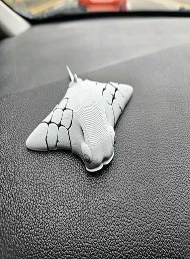 3D CRAFT Flexi Cownose Ray Toy – Articulated Ocean Creature Figure with Moving Segments – Flexible 3D Printed Sea Animal Toy, Sensory Fidget Marine Life Model, Toy Gift for Kids & Adults - Image 4