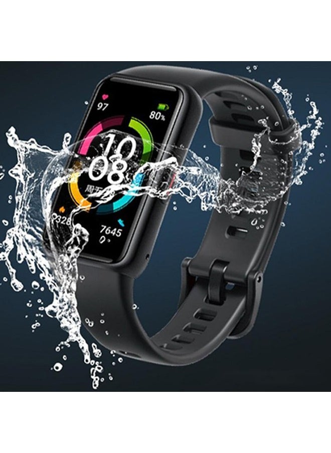 Generic 4-Pieces 3D Screen Protector For Huawei Band 6 Black/Clear  - Image 3