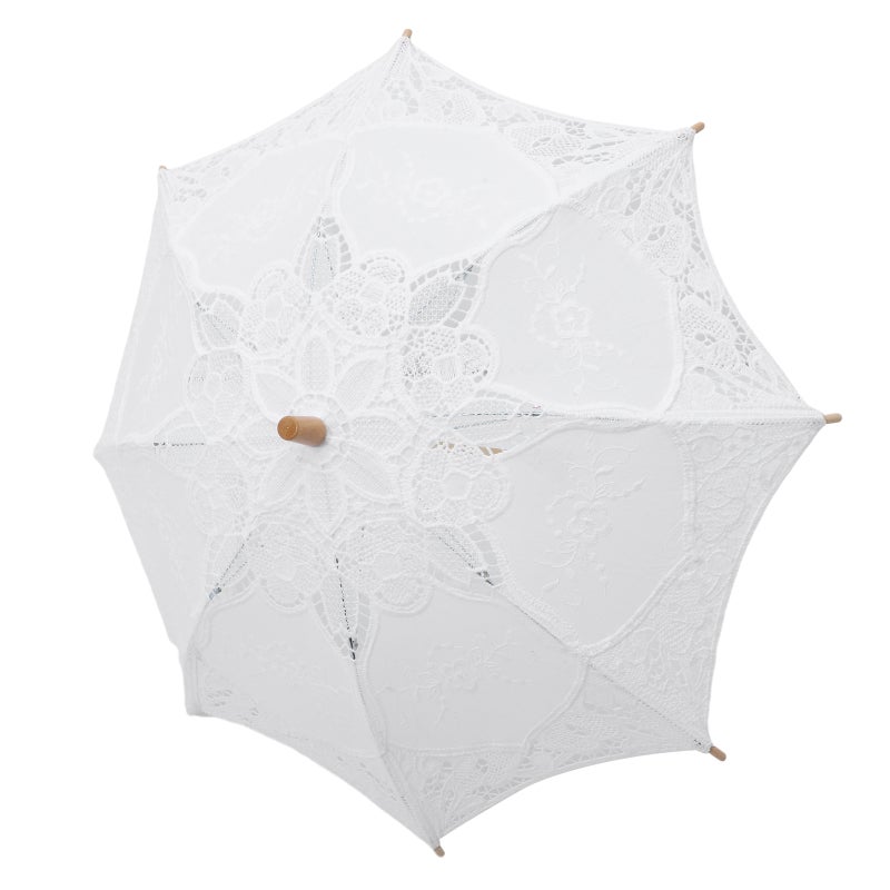 Wedding Bridal Umbrella Embroidery Lace Umbrella Decorative Umbrella Photography Prop - Image 1