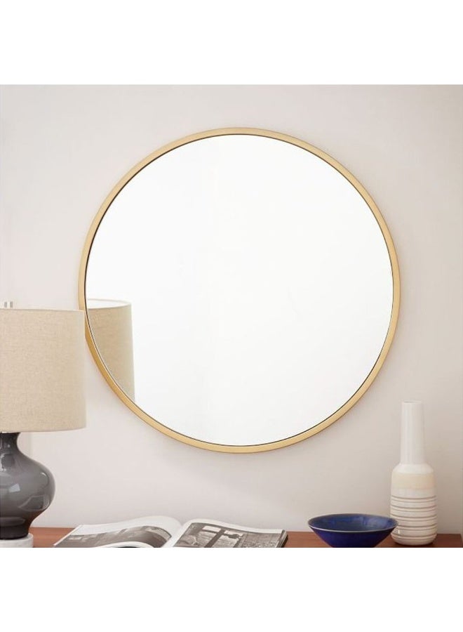 Modern circular mirrors Material type: Iron Paint color: Gold Surface material: Reflective glass (mirrors) Length: 70 Width: 70