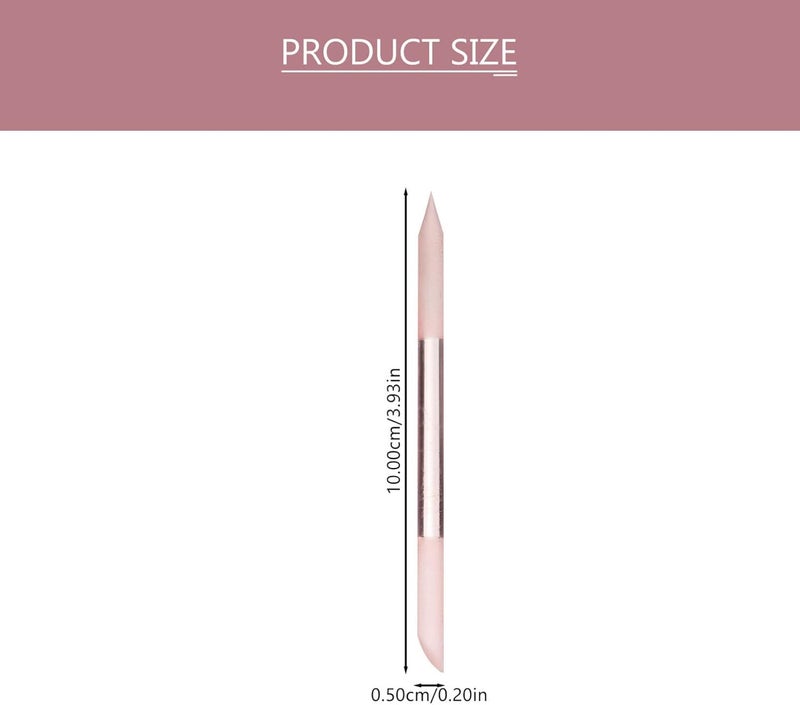 Healifty 2Pcs nail file glass cuticle stick female manicure file glass polishing strip dual-ended manicure stick nail polish file nail emery boards buffer double sided Miss nano glass - Image 2