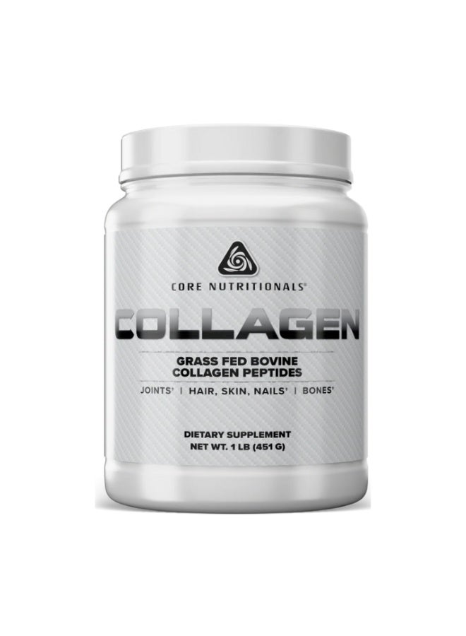 Grass-Fed Collagen Peptides Powder – Type I & III Bovine Collagen for Skin, Joints & Connective Tissue Support – Unflavoured (1lb)
