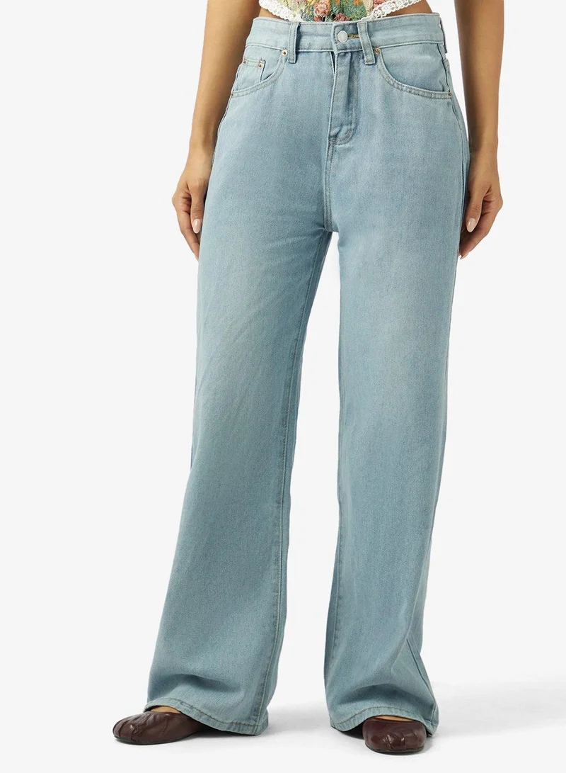 Ginger High Rise Straight Fit Jeans