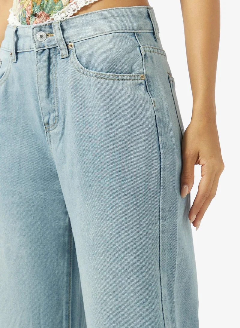 Ginger  High Rise Straight Fit Jeans for Women | Best Price UAE