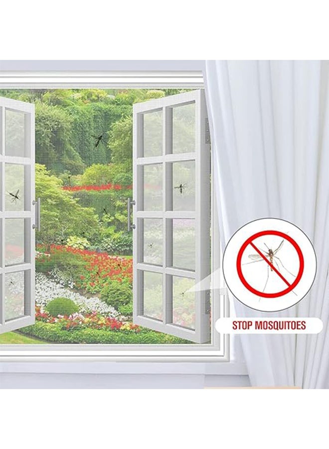 2 حزمة 1.3m × 1.5m وواقي شاشة شبكة حشرات البعوض، مع شرائط ذاتية اللصق، قابلة للغسيل وإعادة الاستخدام، شبكة لإبقاء الحشرات والذباب خارج - Image 4