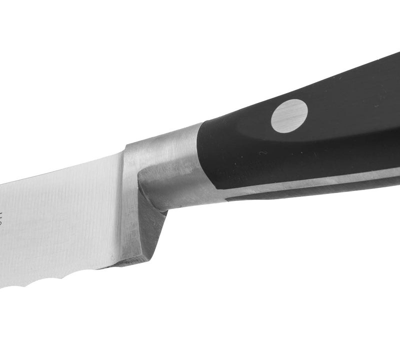 Arcos Forged Bread Knife 8 Inch Nitrum Stainless Steel and 200 mm blade Black POM handle Series Riviera - Image 5