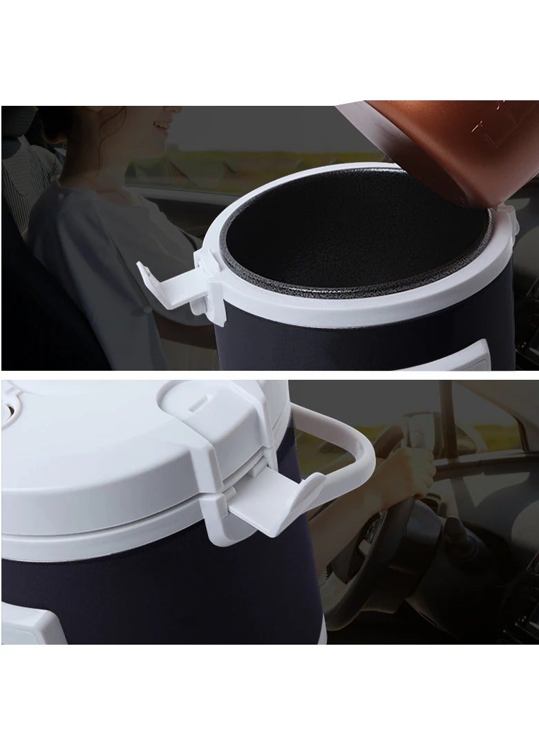 12V 24V Mini Car Rice Cooker 1.6L car trucks electric soup porridge cooking machine food steamer warmer fast heating lunch box(Black)  - Image 2
