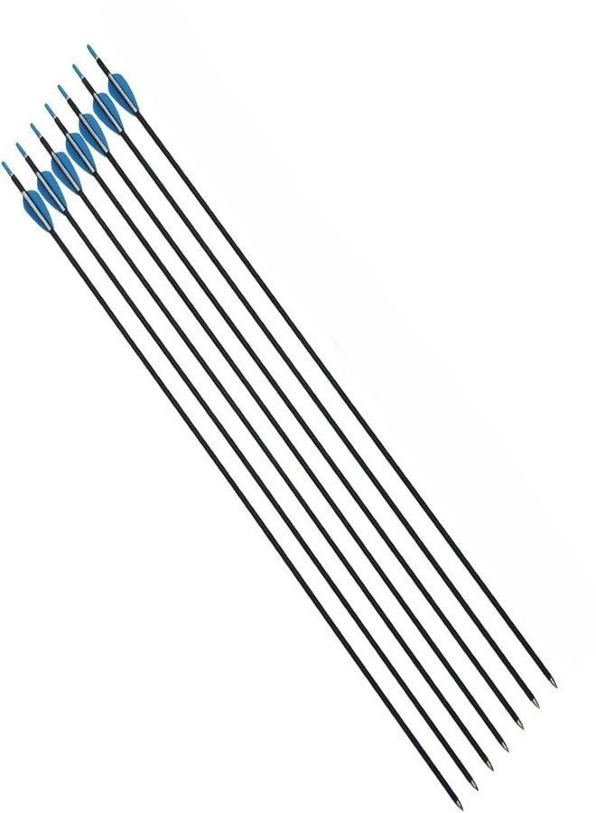 RedOak Archery Arrows for Recurve Bow Target Practice - Pack of 6 - Blue - 29 Inches - Image 1