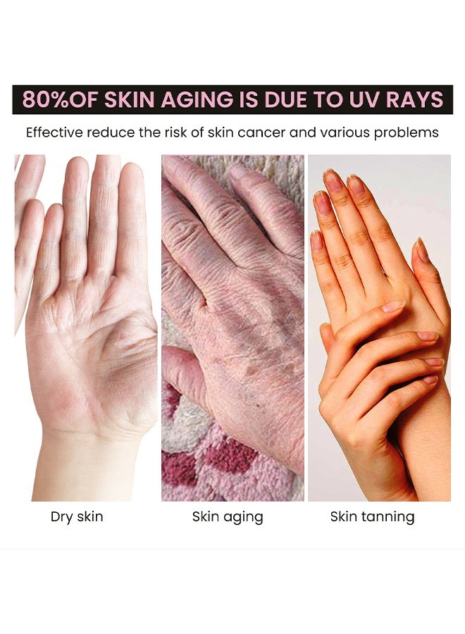 EELHOE Anti UV Glove for Gel Nail, UPF 99+, rofessional UV Protection Gloves for Manicures, Nail Art Skin Care, Fingerless Anti UV Glove, Protect Hands from UV Harm - Image 4