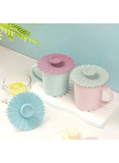 LDQ 3 Pcs Silicone Cup Covers, Multicolored Silicone Lids, Mug, Cup &Tea, Cup & Tea Pots, Flexible Mug Covers, Hot Cup Lids, Coffee Lids  - Image 2