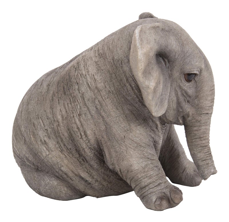 Hi-Line Gift Ltd Hi-Line Gift 87685-D Chubby Elephant Sitting - Image 3