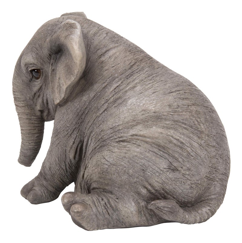 Hi-Line Gift Ltd Hi-Line Gift 87685-D Chubby Elephant Sitting - Image 2