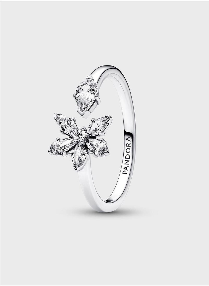 PANDORA Herbarium Cluster Sterling Silver Open Ring  - Image 1