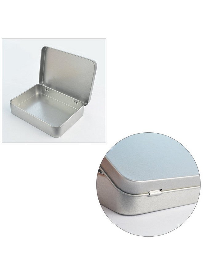 ووب 12 قطعة من علب معدنية مستطيلة فارغة بمفصلات من Wobe، مقاس 4.5 × 3.3 × 0.9 بوصة، صندوق صغير محمول، مجموعة تخزين صغيرة، حامل منظم منزلي لمجموعة الإسعافات الأولية، مجموعات النجاة، التخزين، الأعشاب والحبوب والحرف اليدوية - Image 3