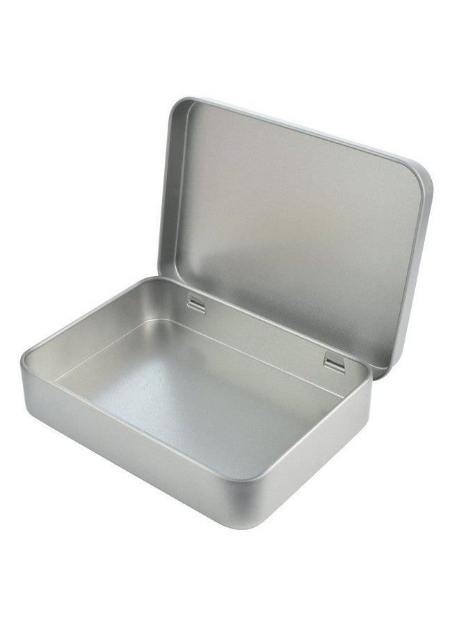 ووب 12 قطعة من علب معدنية مستطيلة فارغة بمفصلات من Wobe، مقاس 4.5 × 3.3 × 0.9 بوصة، صندوق صغير محمول، مجموعة تخزين صغيرة، حامل منظم منزلي لمجموعة الإسعافات الأولية، مجموعات النجاة، التخزين، الأعشاب والحبوب والحرف اليدوية - Image 2