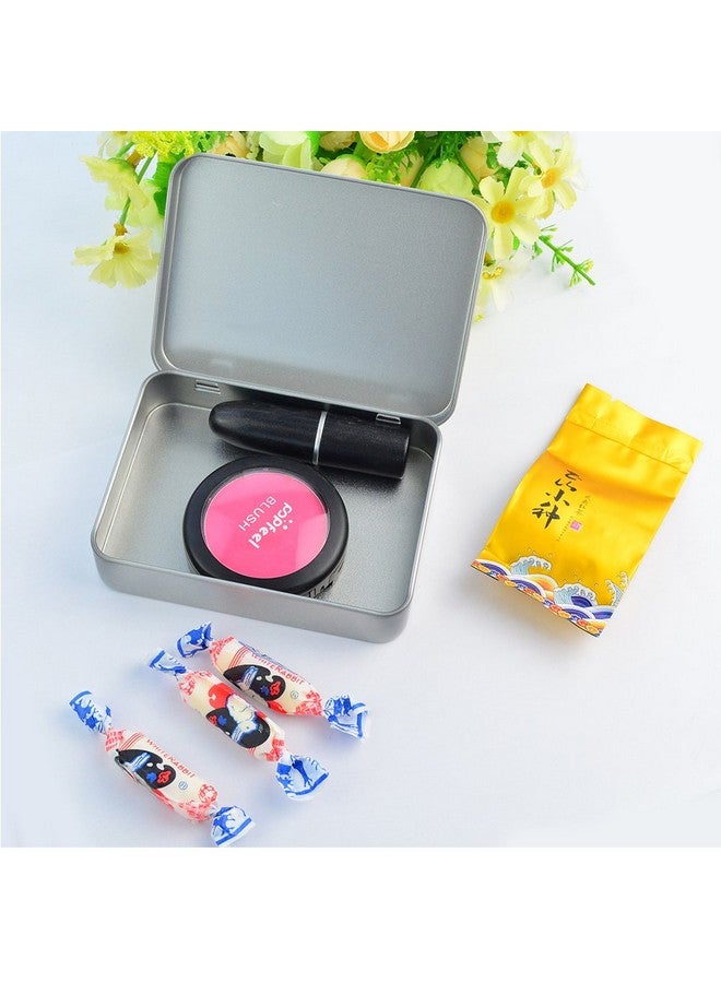 ووب 12 قطعة من علب معدنية مستطيلة فارغة بمفصلات من Wobe، مقاس 4.5 × 3.3 × 0.9 بوصة، صندوق صغير محمول، مجموعة تخزين صغيرة، حامل منظم منزلي لمجموعة الإسعافات الأولية، مجموعات النجاة، التخزين، الأعشاب والحبوب والحرف اليدوية - Image 5